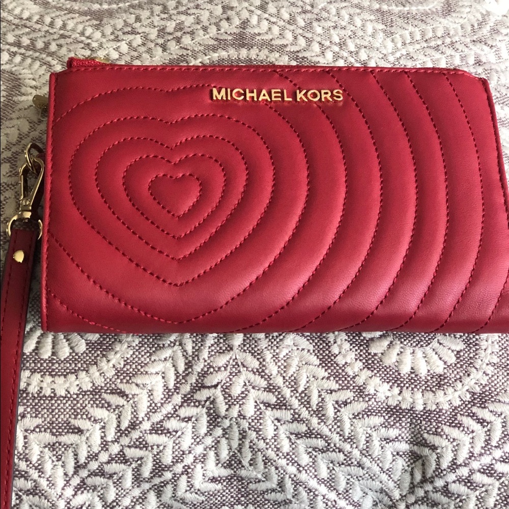Michael Kors double zip wristlet